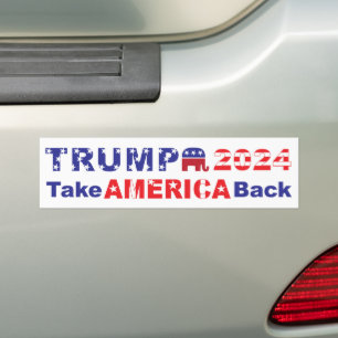 Autocollant De Voiture TRUMP 2024 Reprendre L'AMÉRIQUE