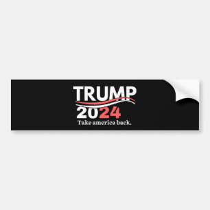 Autocollant De Voiture trump 2024, trump 2024 le retour, biden n'est pas 