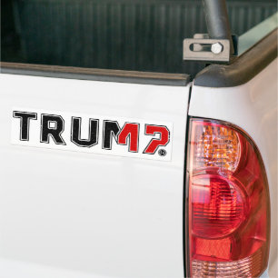 AUTOCOLLANT DE VOITURE TRUMP 47 TRUMP VANCE 2024