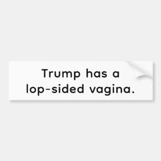 Autocollant De Voiture Trump a un vagin déformé Hankamer Artjunkhaus