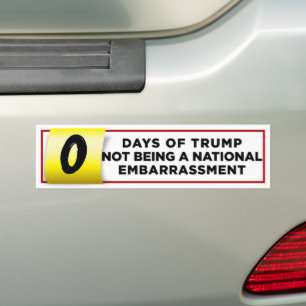 Autocollant De Voiture Trump Being A National Embarrassment Anti-Trump