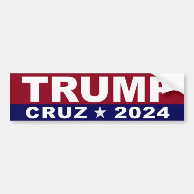 Autocollant De Voiture Trump Cruz 2024 (Devant)