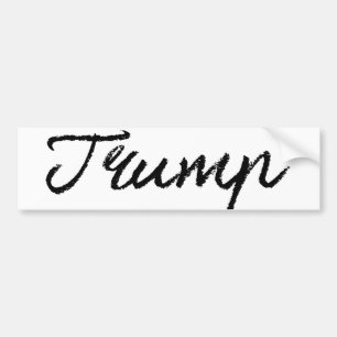 Autocollant De Voiture Trump Cursive Signature -.png