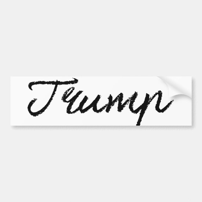 Autocollant De Voiture Trump Cursive Signature -.png (Devant)