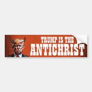 Autocollant De Voiture Trump drôle "anti-christ"