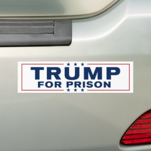 Autocollant De Voiture Trump En Prison 2024 Le Verrouille Anti-Trump