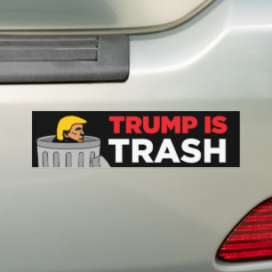 Autocollant De Voiture Trump est l'anti-Trump de l'ordure