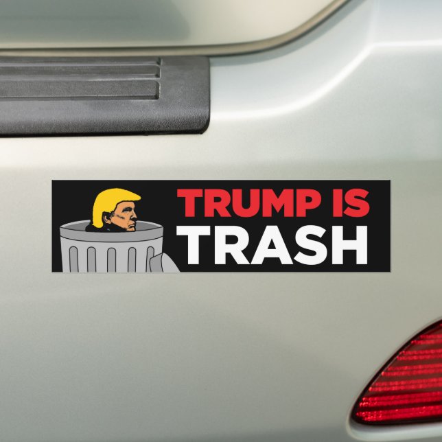 Autocollant De Voiture Trump est l'anti-Trump de l'ordure (En voiture)