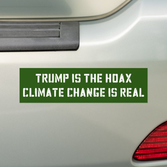 Autocollant De Voiture Trump est le canular du changement climatique (En voiture)