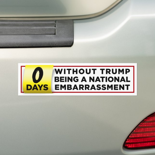 Autocollant De Voiture Trump Est Une Embarras Nationale Contre Trump (En voiture)