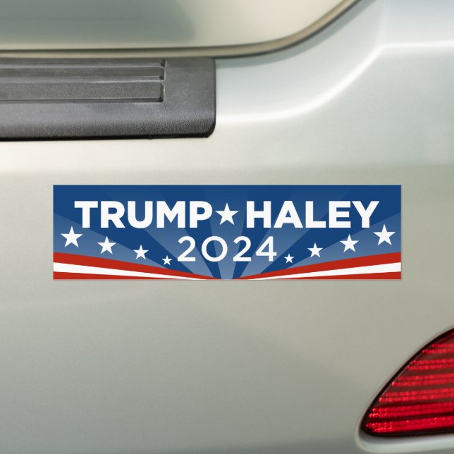 Autocollant De Voiture Trump Haley 2024 (En voiture)