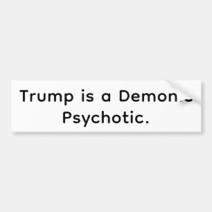 Autocollant De Voiture Trump Hankamer Artjunkhaus Fun Psychotique Démonia