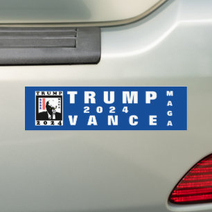 AUTOCOLLANT DE VOITURE TRUMP MAGA 2024 WB
