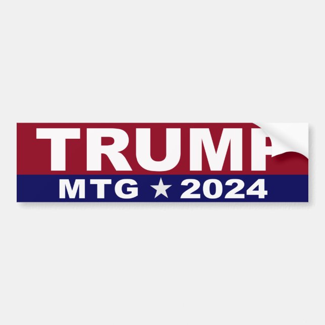 Autocollant De Voiture Trump MTG Marjorie Taylor Greene 2024 (Devant)