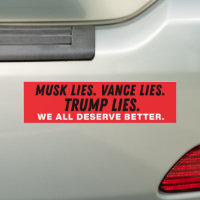 Trump Musk Vance mentent Nous le Peuple Méritons M