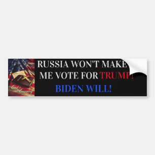 AUTOCOLLANT DE VOITURE TRUMP NOT BIDEN 2020