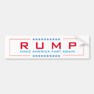Autocollant De Voiture Trump, parodie de "culotte", faites l'autocollant