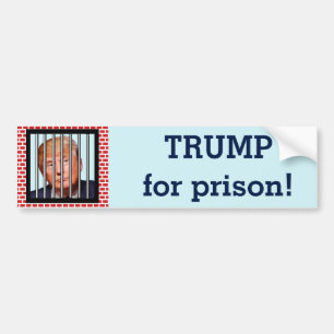 Autocollant De Voiture "Trump pour la prison"