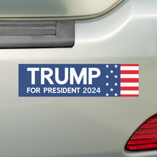 Autocollant De Voiture Trump pour le président 2024 (En voiture)