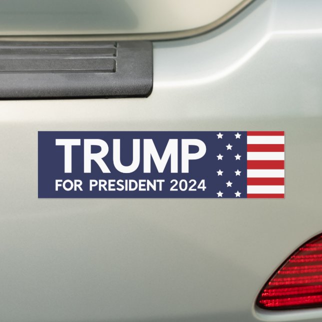 Autocollant De Voiture Trump pour le président 2024 (En voiture)