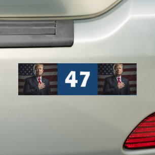 Autocollant De Voiture Trump Président 47