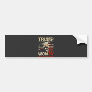 Autocollant De Voiture Trump remporte le plus grand retour de l'histoire 