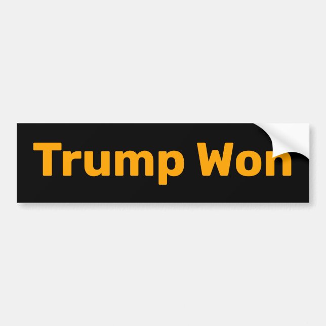 Autocollant De Voiture Trump remporte le Sticker Bumper (Devant)