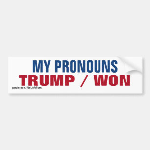 Autocollant De Voiture Trump remporte mes primes