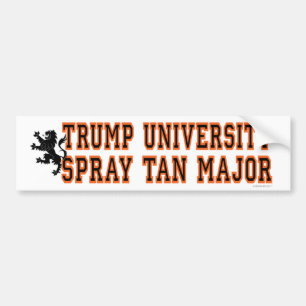 AUTOCOLLANT DE VOITURE TRUMP SPRAY TAN MAJOR