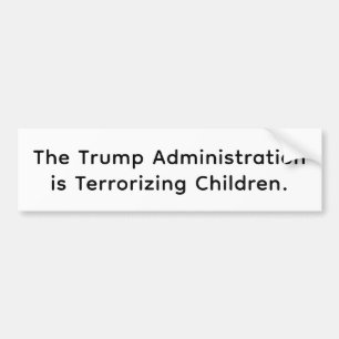 Autocollant De Voiture Trump terrorise les enfants Hankamer Artjunkhaus