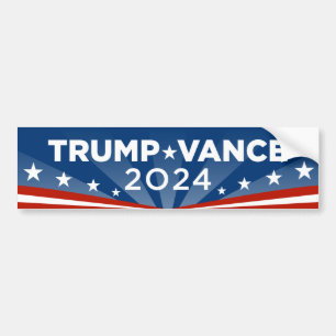 Autocollant De Voiture Trump Vance 2024