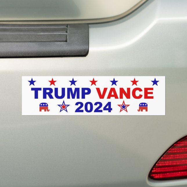 Autocollant De Voiture Trump Vance 2024 (En voiture)
