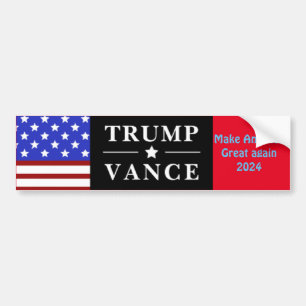 Autocollant De Voiture Trump Vance personnalisée 2024