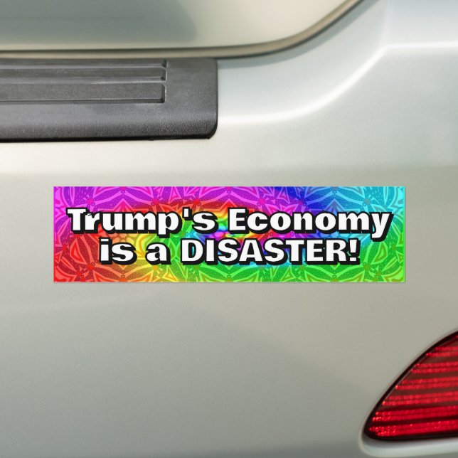 Autocollant De Voiture Trump's Economy is a DISASTER (En voiture)