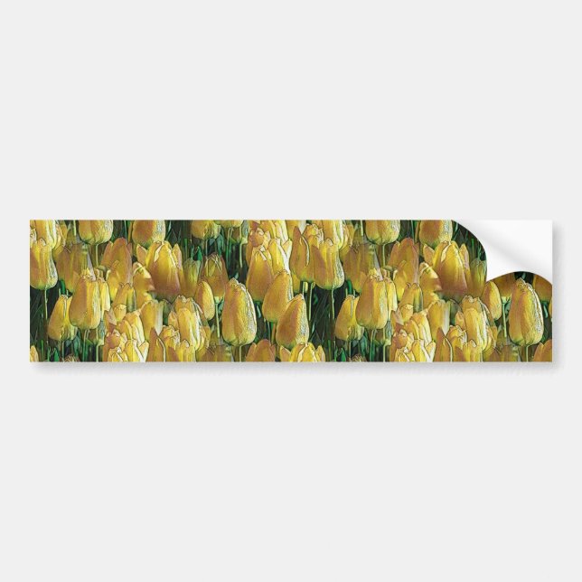 Autocollant De Voiture Tulips Sunshine Yellow (Devant)