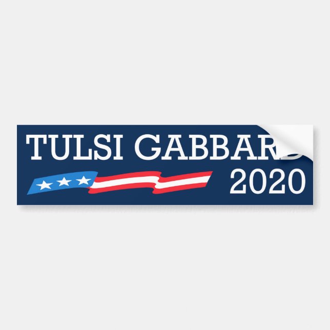 Autocollant De Voiture Tulsi Gabbard 2020 (Devant)
