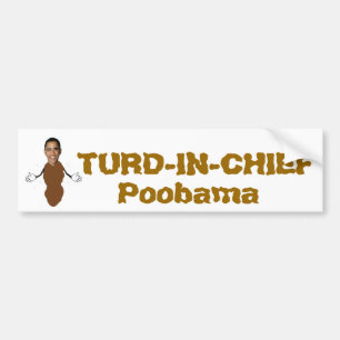Autocollant De Voiture TURD-IN-CHIEF, Poobama