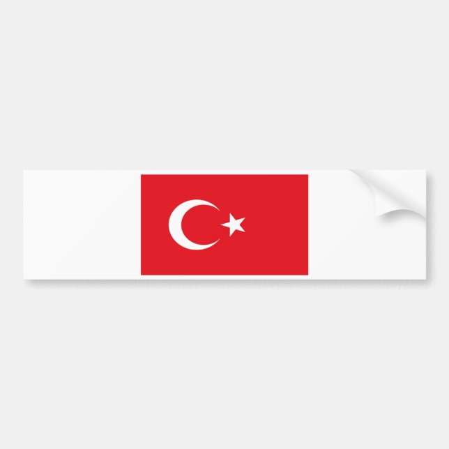 AUTOCOLLANT DE VOITURE TURQUIE (Devant)