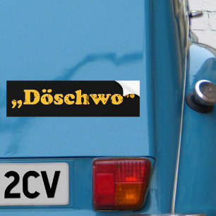 Autocollant De Voiture Typographie d'Oldtimer 2cv