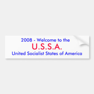 Autocollant De Voiture U.S.S.A., 2008 - accueil au, Social uni…