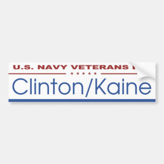 Autocollant De Voiture U.S. Vétérans de marine pour Clinton/Kaine