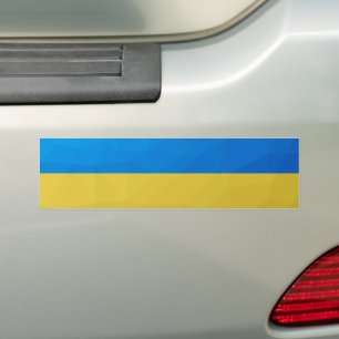 Autocollant De Voiture Ukraine flag yellow blue geometric pattern mesh