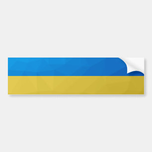 Autocollant De Voiture Ukraine flag yellow blue geometric pattern mesh