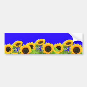 Autocollant De Voiture Ukraine Liberté Paix - Drapeau ukrainien Tournesol