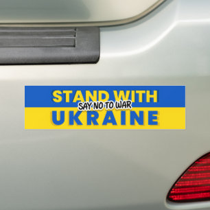 Autocollant De Voiture Ukraine - Paix - drapeau ukrainien - Liberté