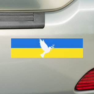 Autocollant De Voiture Ukraine Sticker Dove de Paix - Liberté