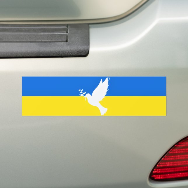 Autocollant De Voiture Ukraine Sticker pare-chocs Dove de la liberté de l (En voiture)