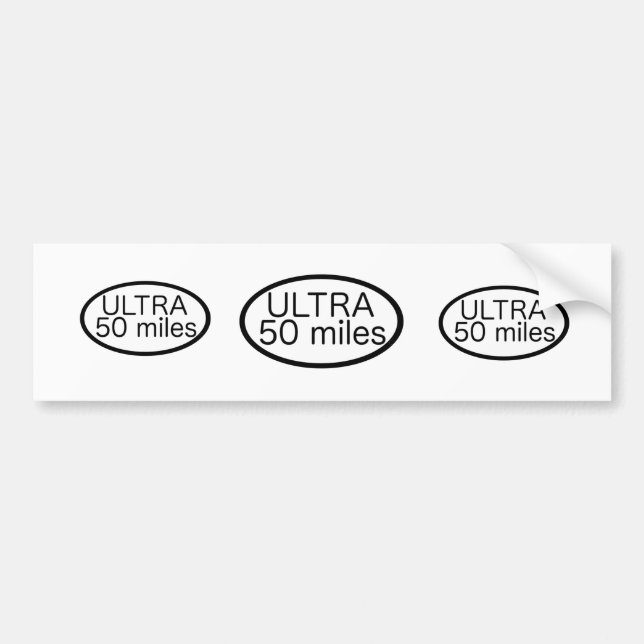 Autocollant De Voiture Ultra marathon (Devant)