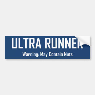Autocollant De Voiture Ultra Runner, Avertissement Peut Contenir Des Nuts