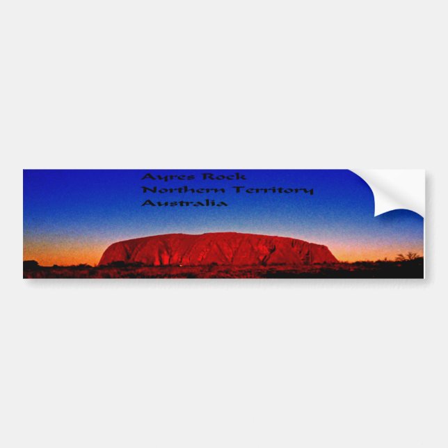 Autocollant De Voiture Uluru, site sacré indigène (Devant)